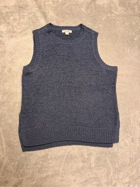 Joe Fresh Women’s Navy Crewneck Knit Sweater Vest